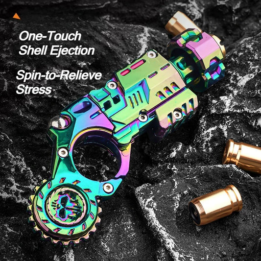 Toy Pistol Set Stress Relief Fidget Sensory Toy - Shell Ejecting Alloy